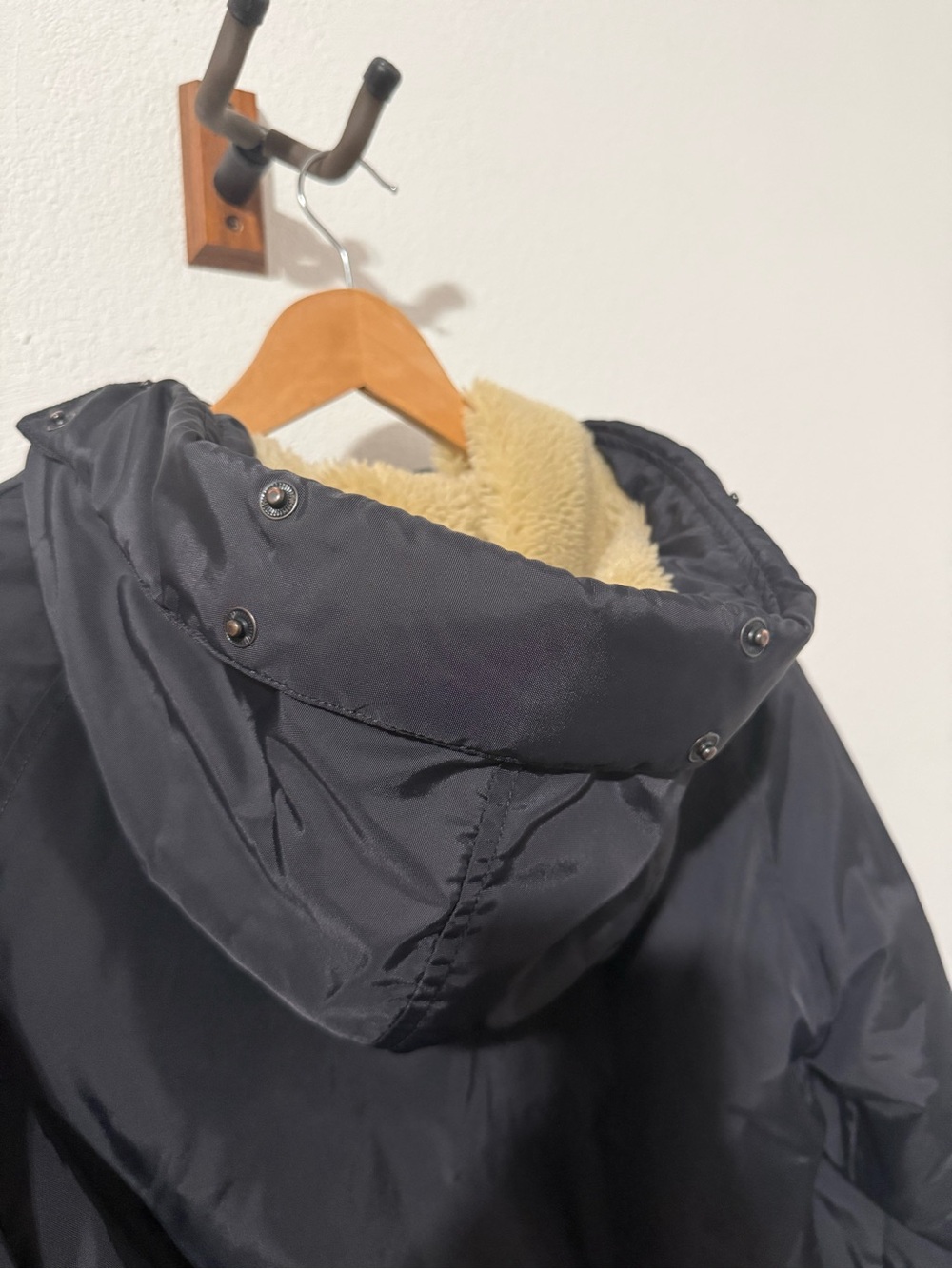 J. Crew jacket Hooded Parka in midnight Navy blue - Picture 9 of 16